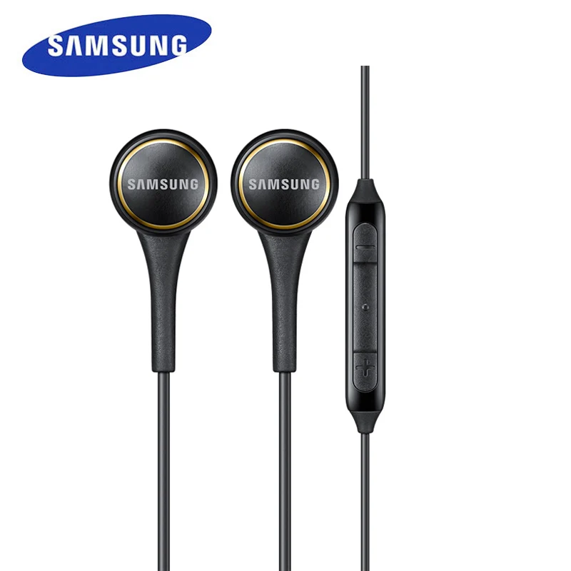 Оригинальные спортивные наушники SAMSUNG вкладыши для музыки с разъемом 3 5 мм черно