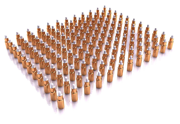 Золотая Высококачественная стеклянная бутылка-капельница 15 мл для эфирного