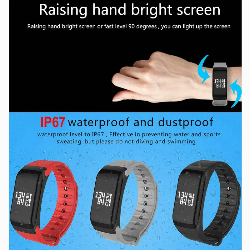 Смарт-часы ekslen F1 с измерением давления и пульса | Электроника