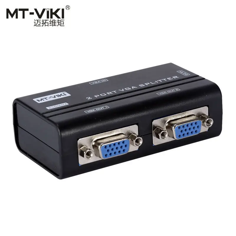MT VIKI 2 порта VGA видео сплиттер дистрибьютор 250 МГц 1 вход до выход 1920x1440 для