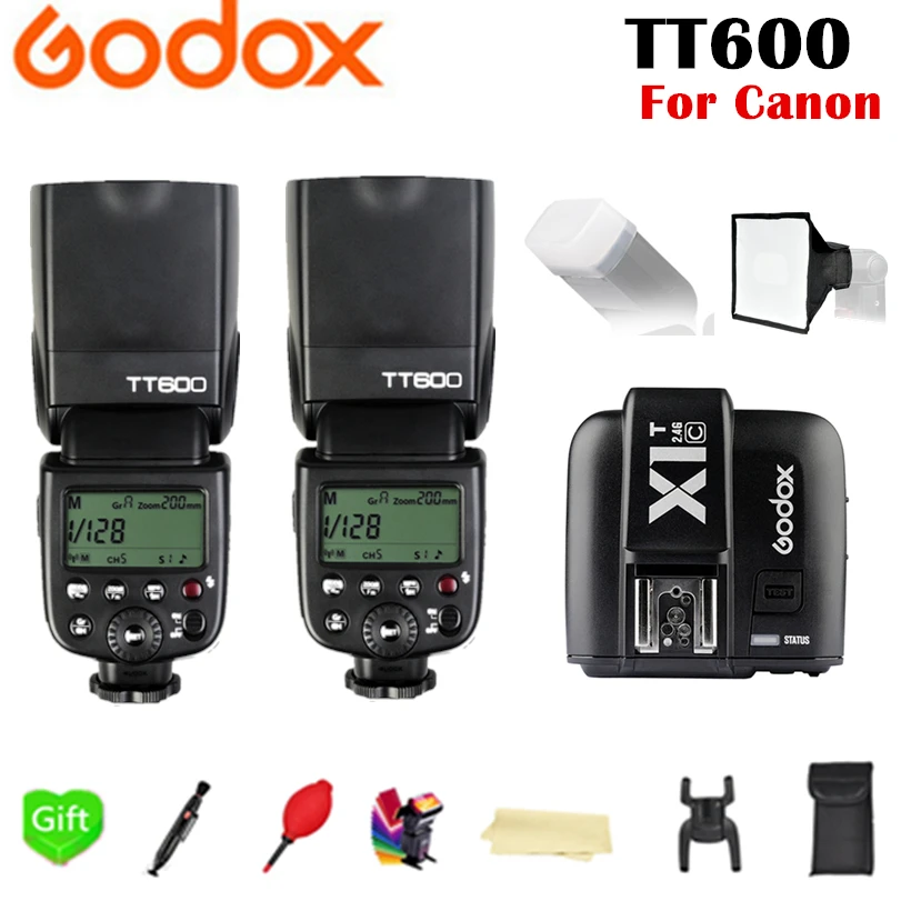 Беспроводная вспышка Godox TT600 TT600S 2 4G TL HSS 1/8000s Speedlite + беспроводной триггер TTL для