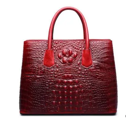 Red SUWERER новые женские сумки из натуральной кожи для женщин Роскошные женские сумки из имитации крокодиловой кожи женские сумки из натуральной кожи - Цвет: Red