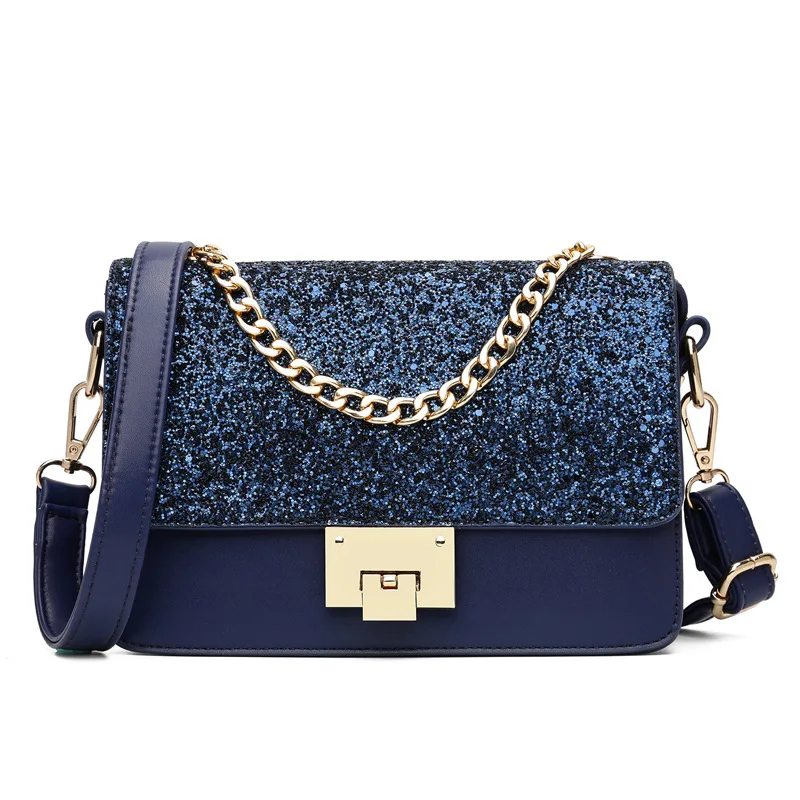 WHX цепь сумка Для женщин розовый Сумки Креста тела для Сумка Crossbody Сумочка блестят