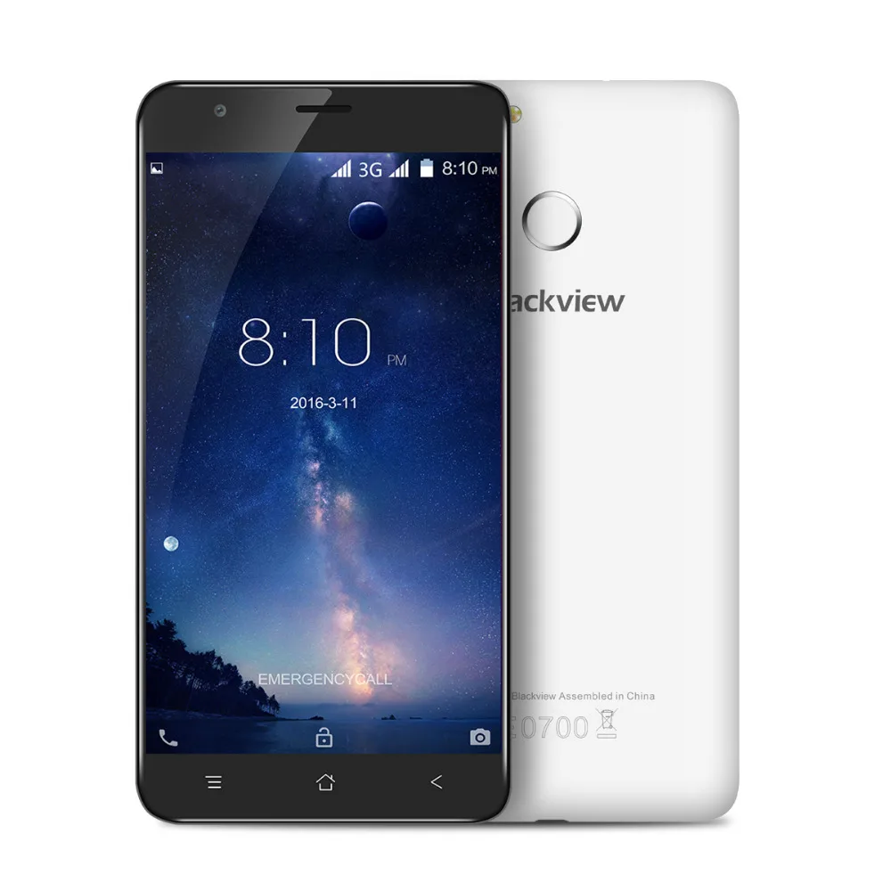 Blackview E7S Мобильного Телефона Android 6.0 MT6580 Quad Core 2 ГБ 16 Мобильный Телефон 5.5 Дюймов 8.0MP