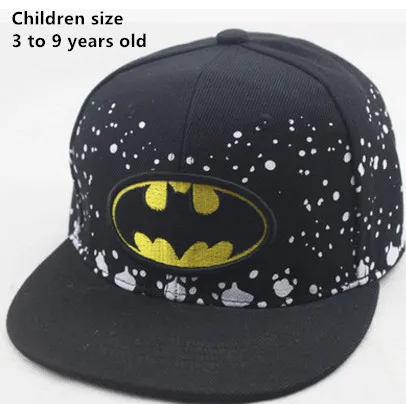 Batman children Модная шапка для взрослых и детей, бейсболка для мальчика, бейсболка s, Детские Хип-хоп кепки, детская бейсболка, Кепка От Солнца, на день рождения, Рождество - Цвет: Batman children