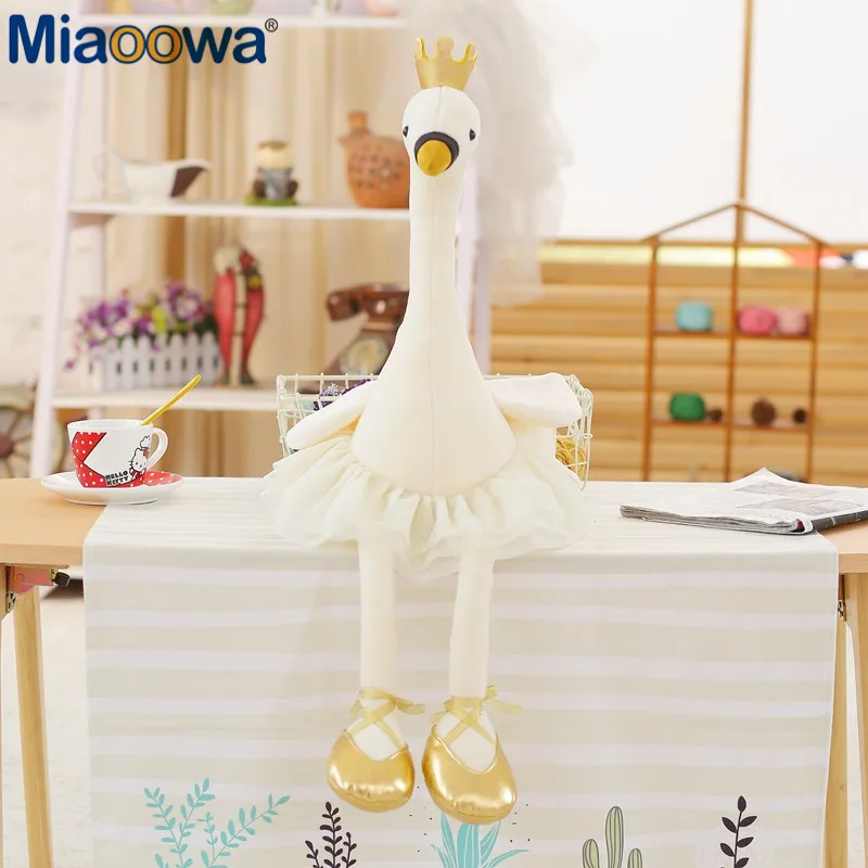 1 шт. мягкая игрушка в виде лебедя фламинго 35 см | Игрушки и хобби