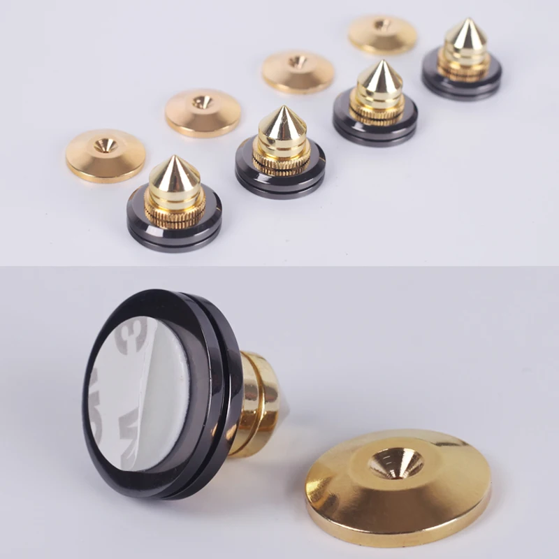 I Key Buy 4 шт. HiFi колонки изолирующие шипы подставки ножки из чистой меди базовые