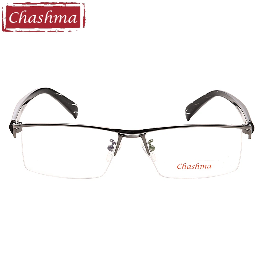 Бренд Chashma, спортивный стиль, полуоправа, чистый титан, оправа, ацетат, дужки, высокое качество, очки для глаз, оправа для мужчин