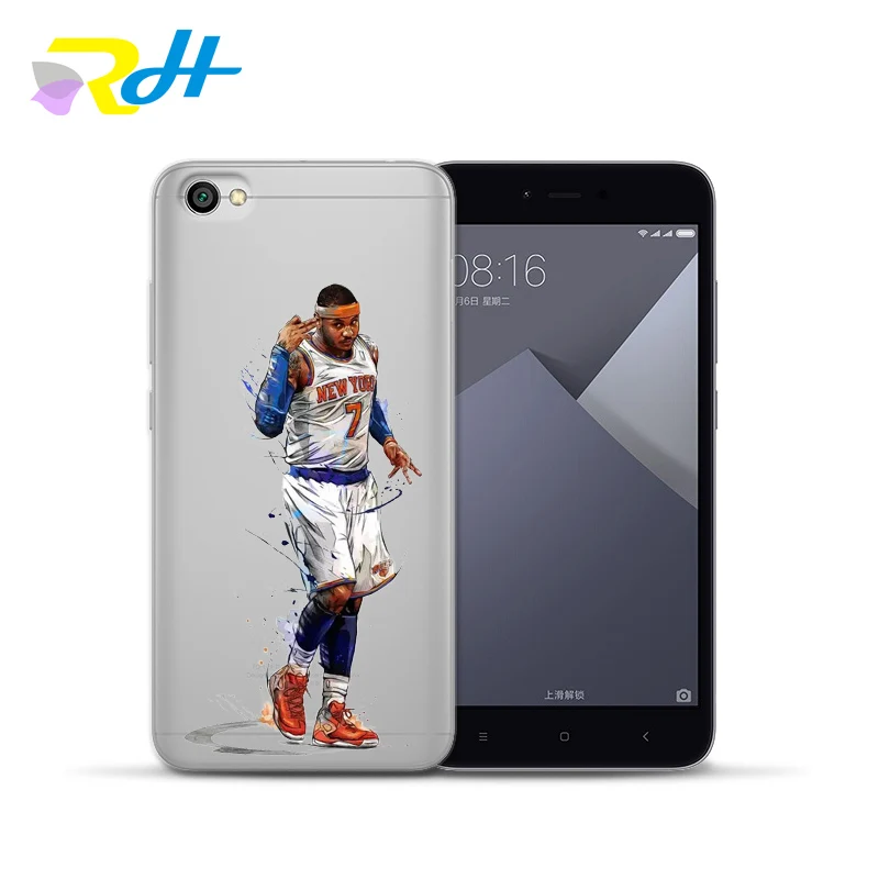 Для xiaomi прозрачный силиконовый мягкий основа NBA Старр Джордан Джеймс Кобе чехол