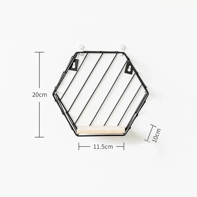 

The Creative Combination of Modern Living Room Bedroom Wall Ornaments Shelf Geometry Storage Rack