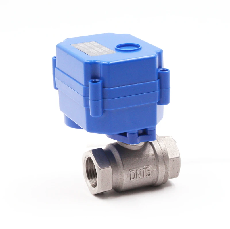 Лучшее качество и низкая цена cwx-15n/q dn15 dn20 12v ss304 моторизованный шаровой клапан для