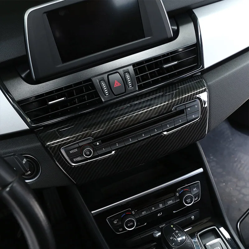 Стильная панель из углеродного волокна для BMW 2 серии F45 F46 218i 2015-2018 ABS центральная