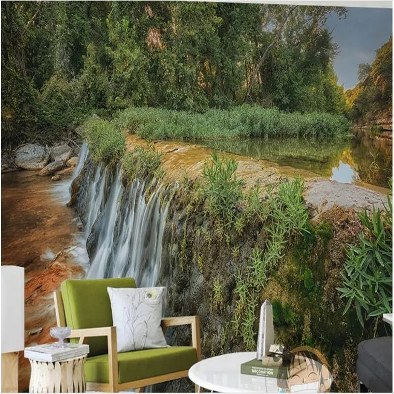 Wellyu индивидуальные большие фрески современный минималистичный стиль зеленые