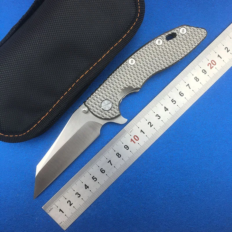 Складной нож LOVOCOO Flipper XM18 M390 титановый Карманный Клинок с шарикоподшипником для