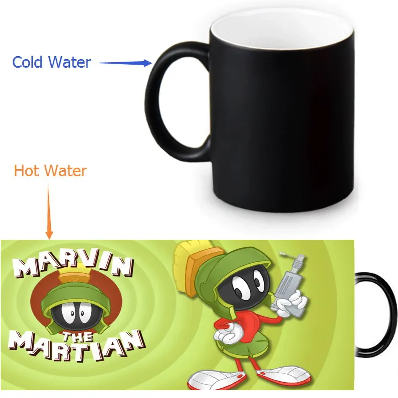 12 унций Марвин Марса тепла изменение Цвет Керамика Чай сублимационный принтер