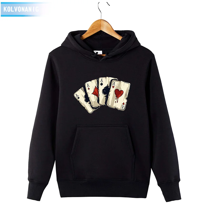 

2019 Men's Winter 3D Poker Funny printed Sweatshirts Men&Women Rock Tracksuits Hoodies Male Fashion Casual Pullover Hoody