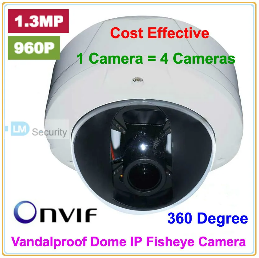 Lihmsek 1 3 мегапиксельная 960P Внутренняя Vandalproof IP сеть 360 степени камеры рыбий глаз CCTV