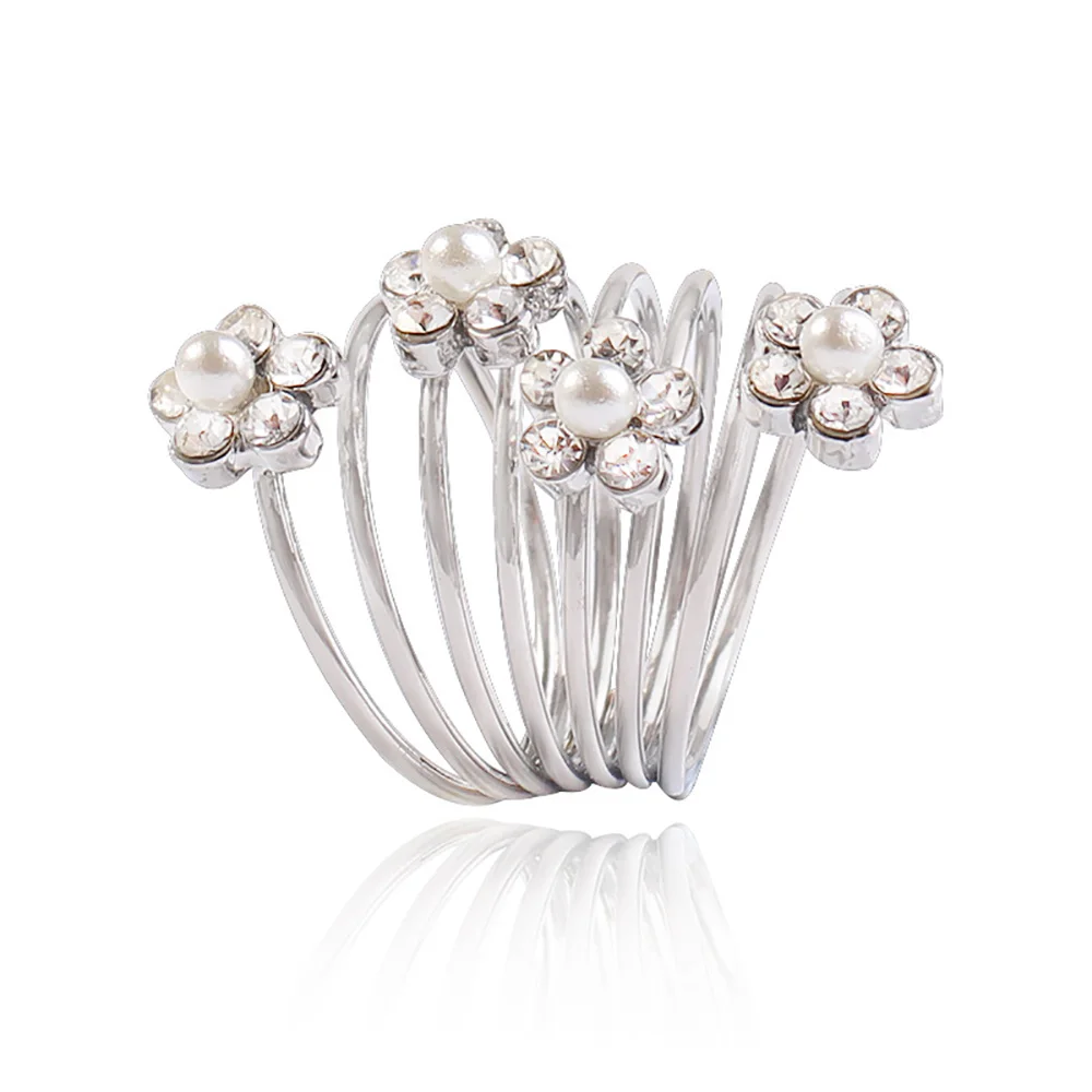 OL Shape Flower Rhinestone Pentagram Star Love Spiral Spring Finger Ring Womens Fashion Jewelry Anillos Mujer B0031 | Украшения и