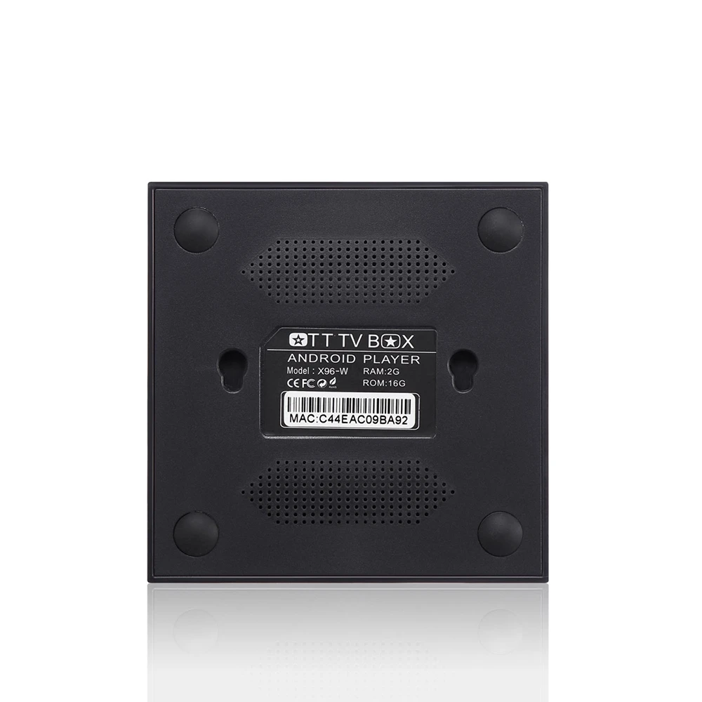 Приставка Смарт ТВ X96W android 7 1 2 ГБ 16 8 Гб поддержка Bluetooth четырехъядерный Amlogic S905W H.265