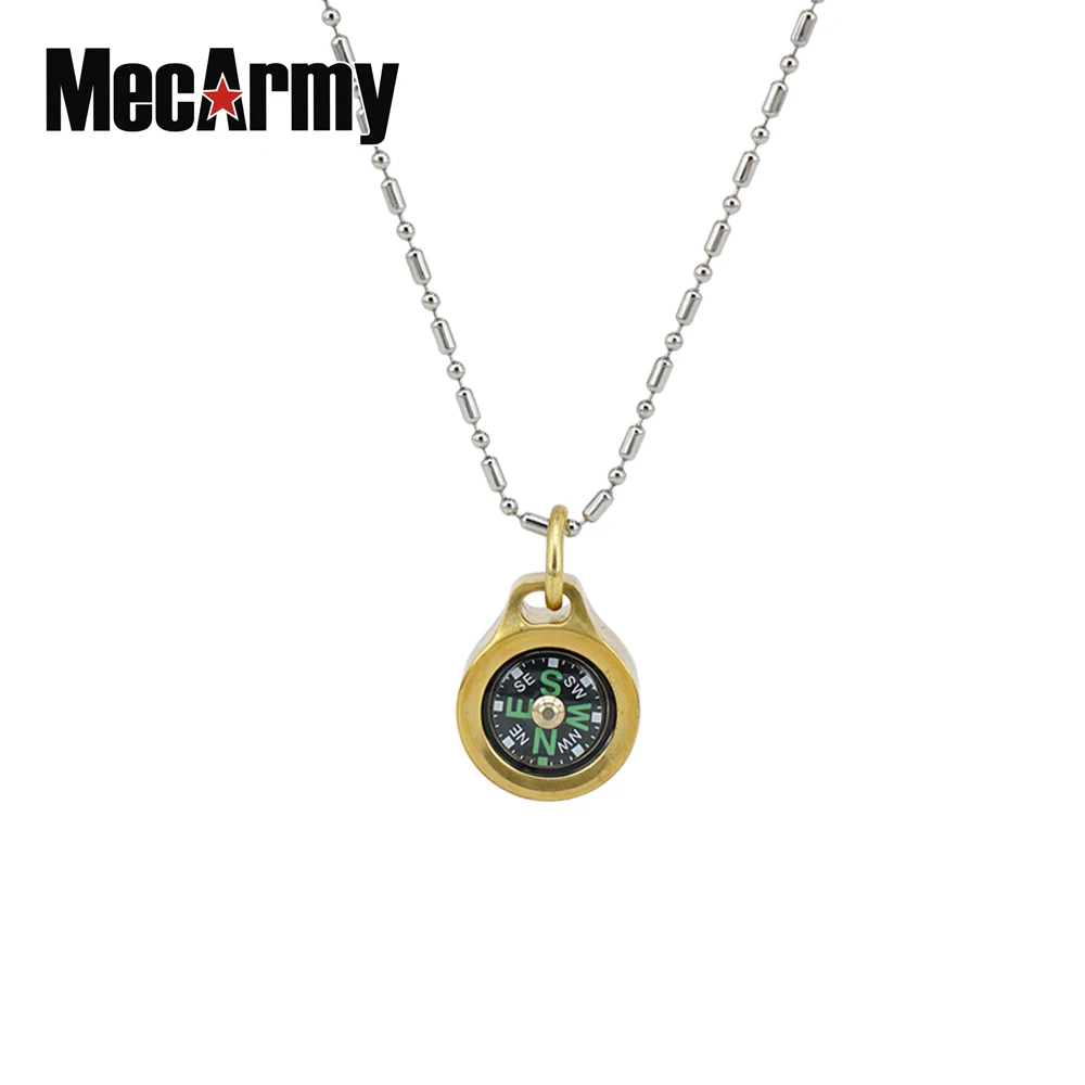 MecArmy брелок с компасом CMP T/B компас титановый/латунный направления Личный Компас