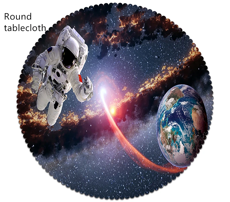Настраиваемая 3D скатерть астронавт таинственное пространство моющаяся ткань