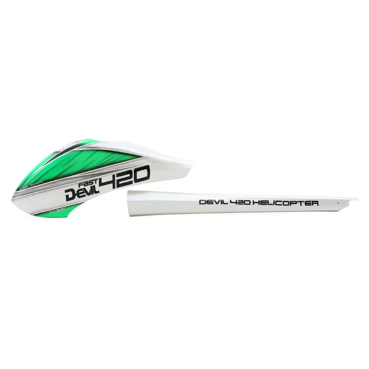 Green-White ALZRC-Devil 420 Быстрый FBL супер комбо 420 RC вертолет-черный-стандарт - Цвет: Green-White