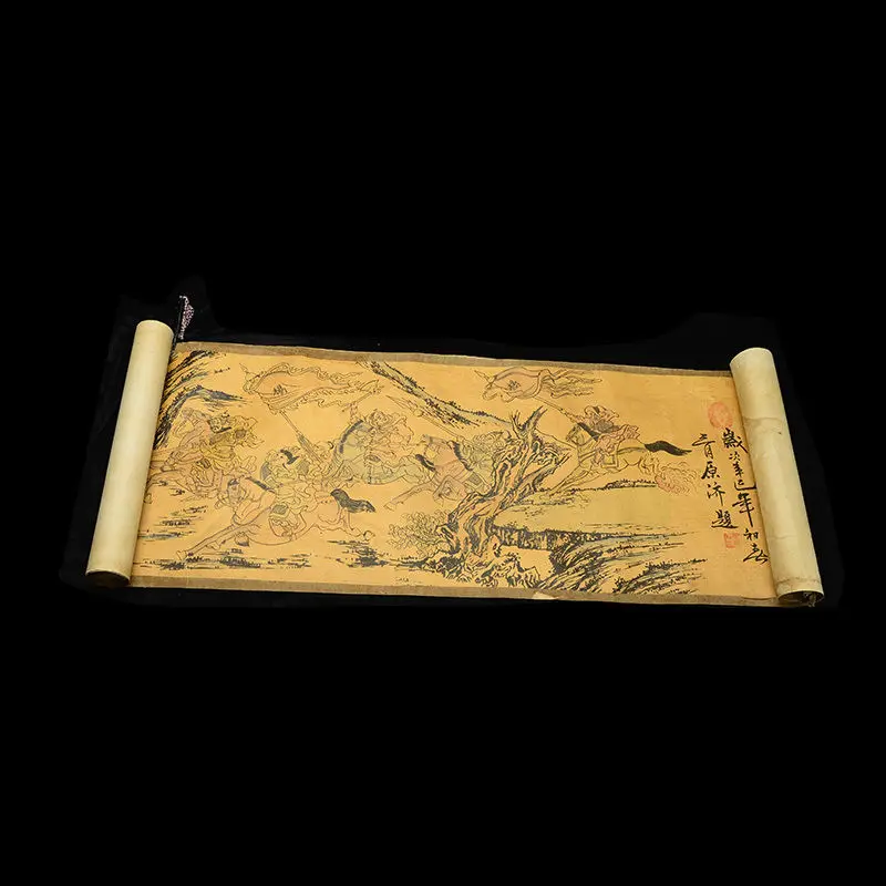 

Collection of Chinese scroll painting on silk: Yangjiajiang