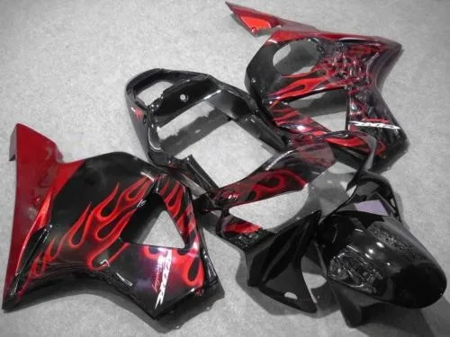 

Motorcycle Fairing kit for HONDA CBR900RR 02 03 CBR900 954 CBR900RR 2002 2003 red flames black Fairings set-Nn