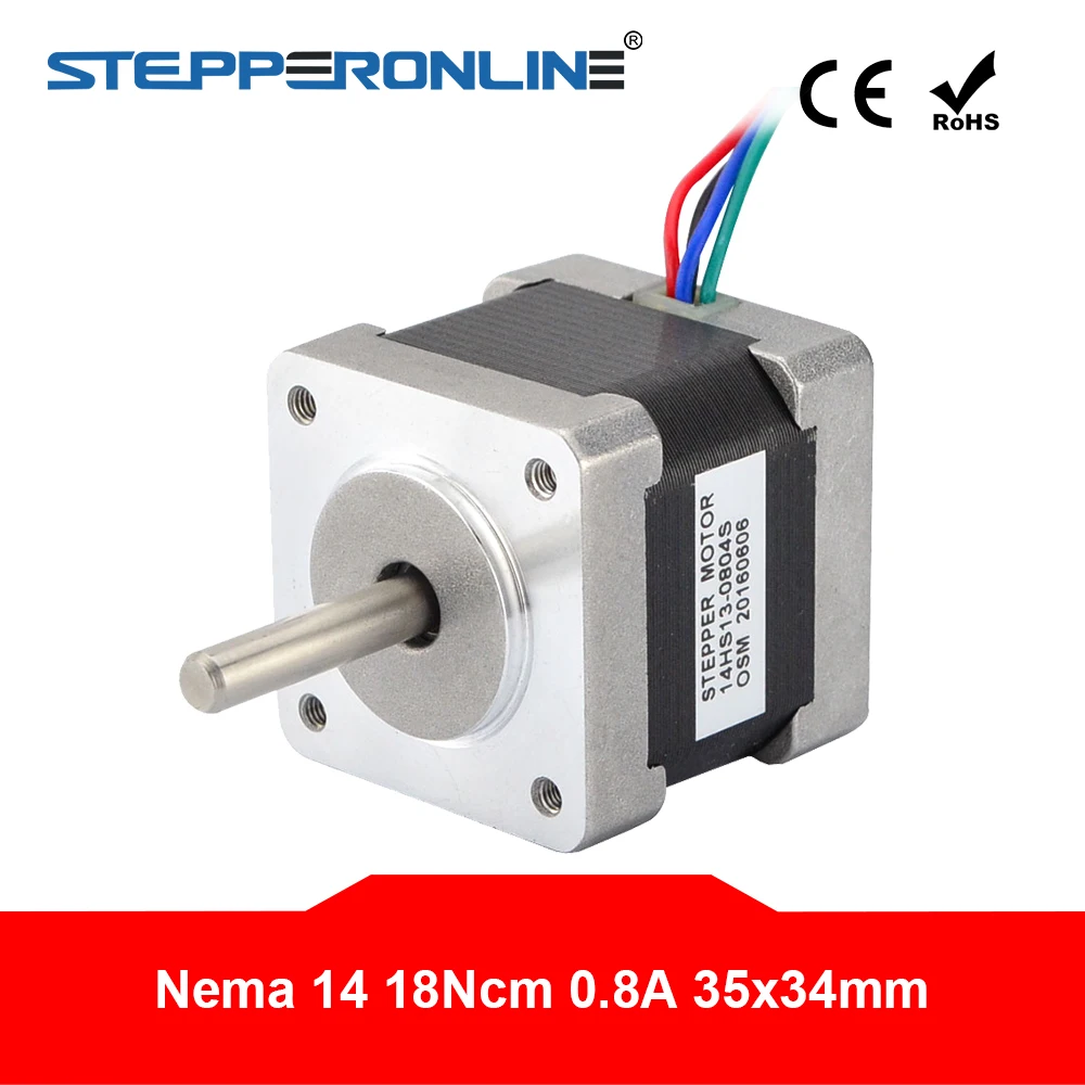 Шаговый двигатель Nema 14 34 мм 18 см (25 5 унции) а 4 проводной шаговый Nema14 для 3D