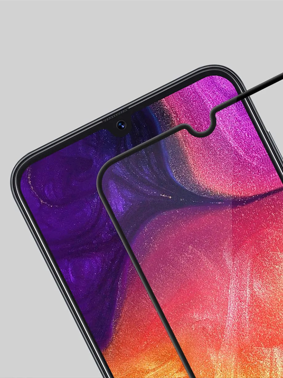 Изогнутое закаленное стекло 9D с полным покрытием защитная пленка для Samsung A10 A20 A30