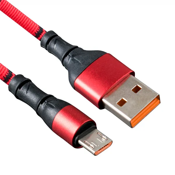 Красный Кабель Micro USB Ersuki 3.0A для быстрой зарядки usb-кабель для передачи данных для huawei samsung Xiaomi Tablet Android мобильный телефон usb-кабель для зарядки - Цвет: Красный