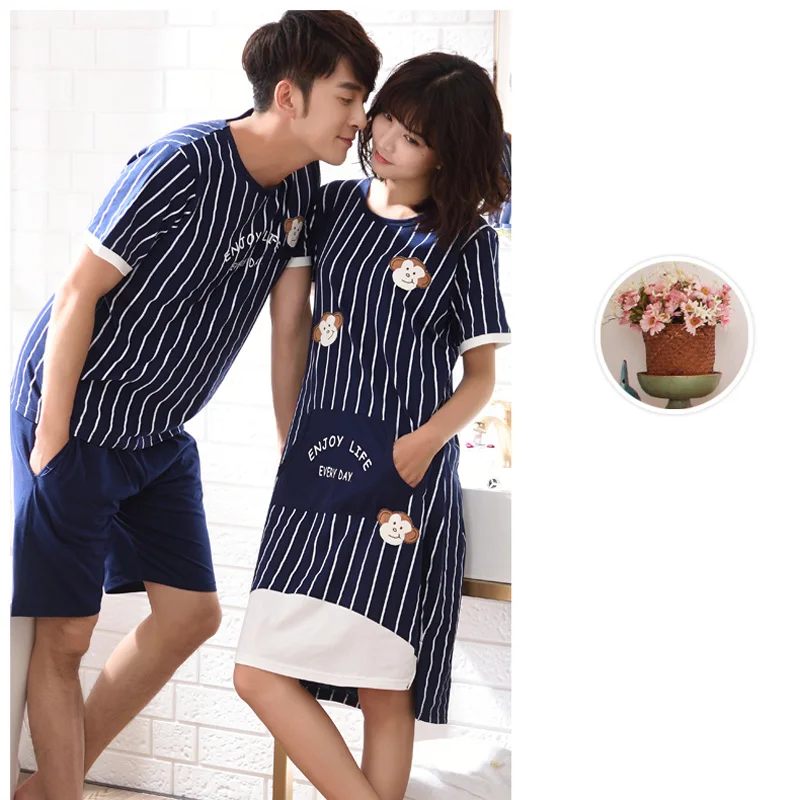 Женские и мужские пижамы из 2 предметов осенняя Пижама 2017 Лидер продаж 100%