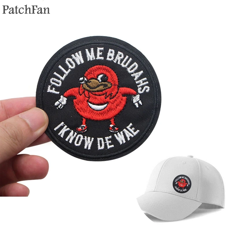 Patchfan Уганды суставы мем гладить на нашивки одежда para diy вышитые значки швейная