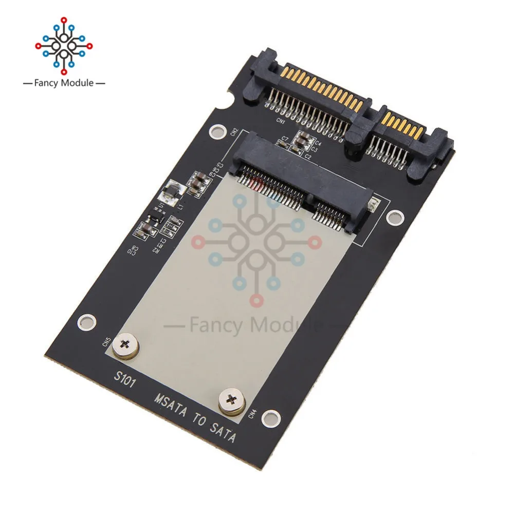 Mini Pcie PCI E mSATA SSD до 2 5 &quotSATA3 Конвертор SATA адаптер черная карта для Windows2000/XP/7/8/10 Vista Linux