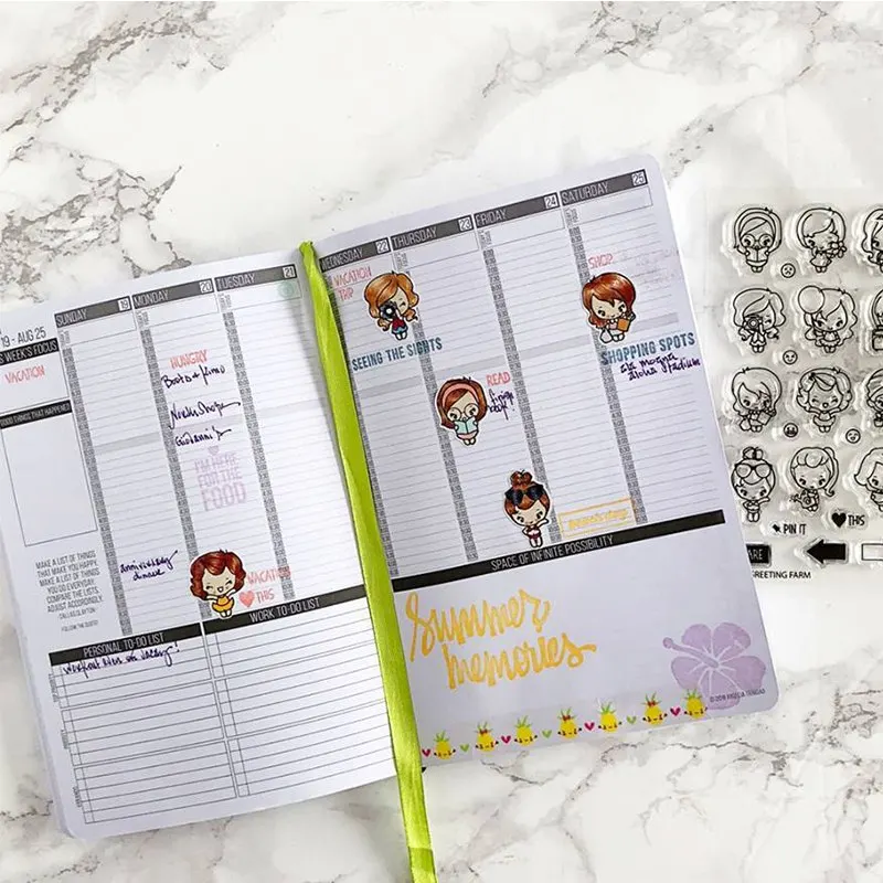 Новый прозрачный силиконовый штамп для маленькой девочки/печать