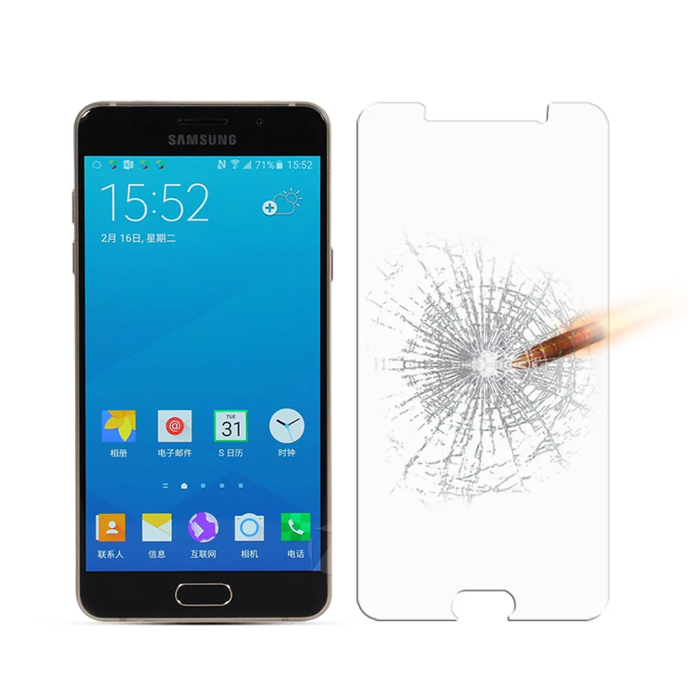 Для Samsung Galaxy A7 2016 A710 A710F закаленное стекло 9H 2.5D Премиум Защитная стеклянная пленка