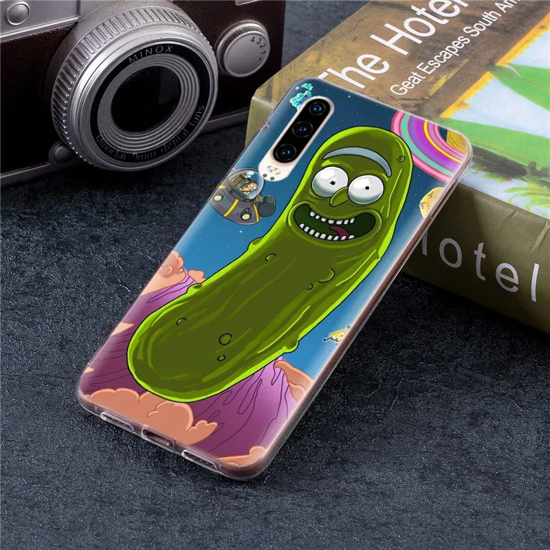 Силиконовый мягкий чехол для телефона Rick and marty pickle rick s для huawei P30 P20 Pro P10 P20 Lite mate 20 10 Pro P Smart Plus чехол