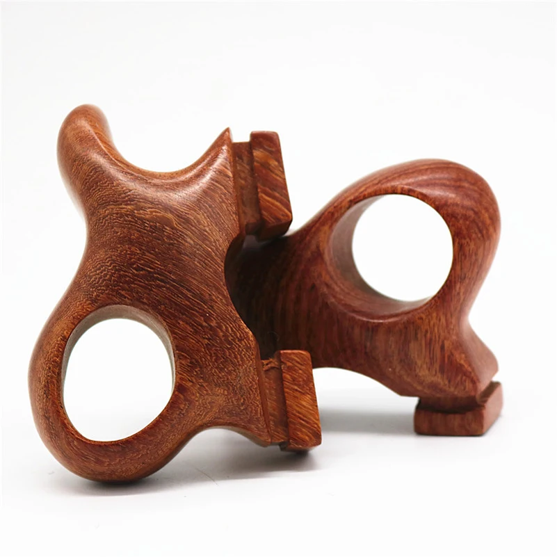 Left/Right Slingshot in Purple Sandalwood with Flat Rubber Bands for Outdoor Archery Shooting Hunting Activity | Спорт и развлечения