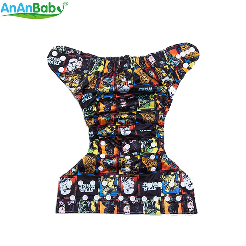Ananbaby цифровой Звездные войны принты M1 и M2 ткань Подгузники маленьких