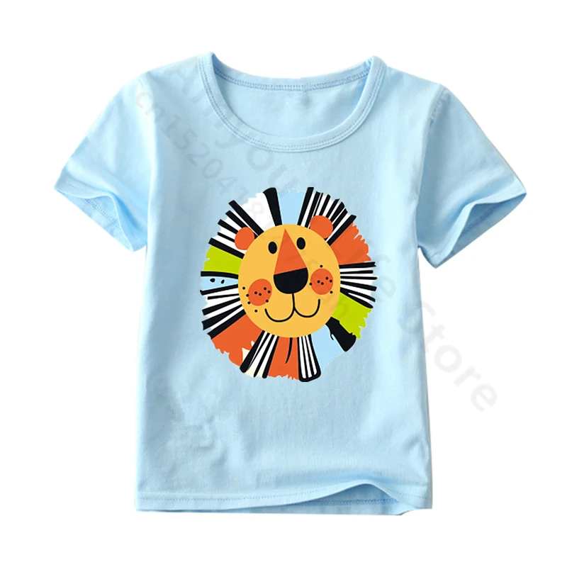 Наклейка с изображением Льва и лисы для детской одежды мальчиков девочек|iron on|iron