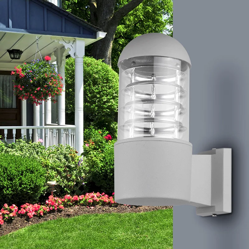 Водонепроницаемый наружный светильник из алюминиевого стекла настенный