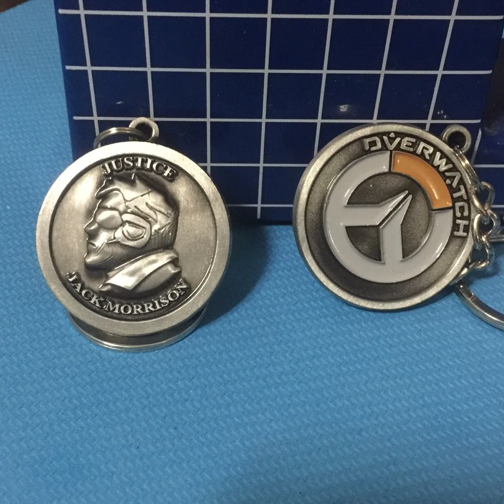 Аниме Костюмы знак Солдат 76 брелок развлечения цинковый сплав держатель ВЛ