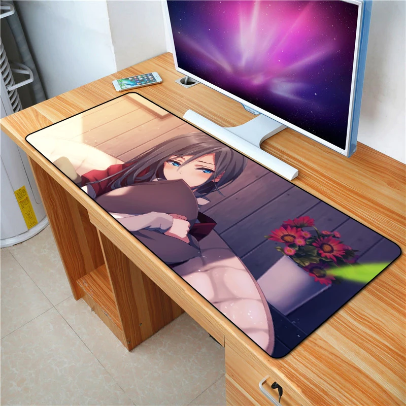 Большой коврик для мыши QQQRGB 90*40 см анимированные красивые изображения чешских