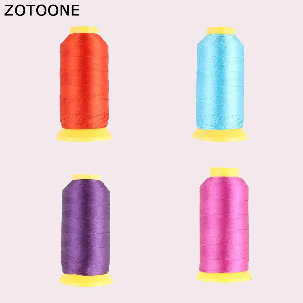 Цветная пряжа ZOTOONE нитки для вышивальной машинки рукоделия вощеные аксессуары