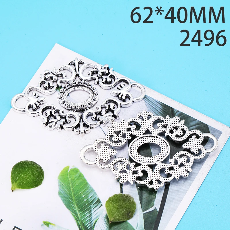 62*40 мм 1 шт. кулон из сплава цветов для изготовления ювелирных изделий Diy 2 цвета