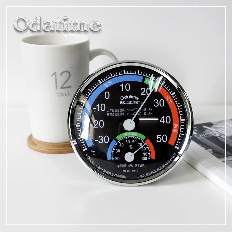 Фото Термометр/измеритель влажности Odatime комнатный настенный гигрометр домашний Термометр/измеритель влажности Odatime комнатный настенный гигрометр домашний
