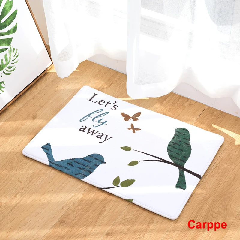 Мультяшный фланелевый ковер маленький воробей коврик для гостиной 40x60 см 50x80