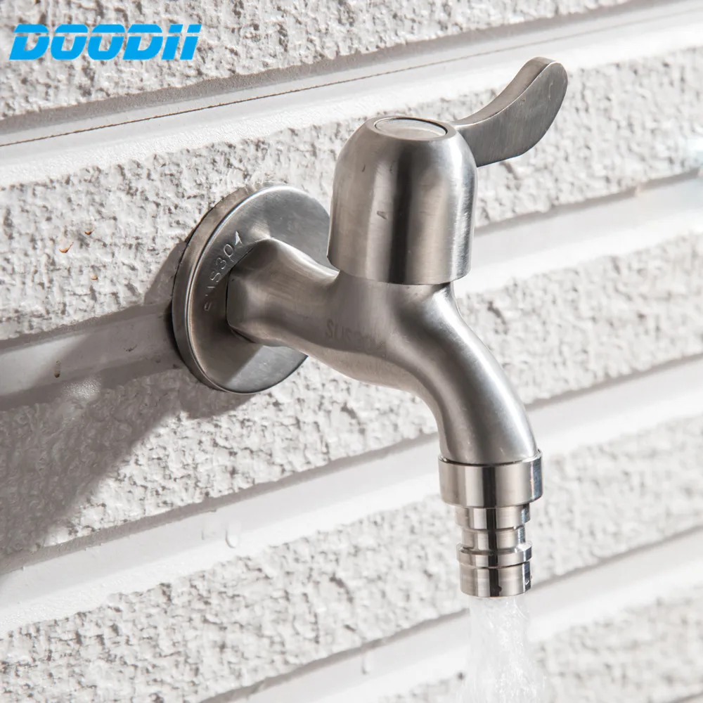 Дуди Ван Маунт Ванная Кран 304 Нержавеющая сталь Садовый Туалетный Кран для Стиральной Машины Высокое Качество