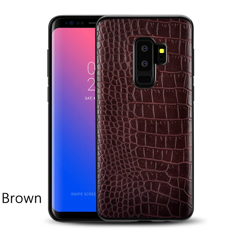 Роскошный чехол из искусственной кожи для samsung Galaxy S10 S10e Plus S9 S8 чехол с крокодиловым узором задняя крышка для Galaxy Note 10 9 8+ S10 e S