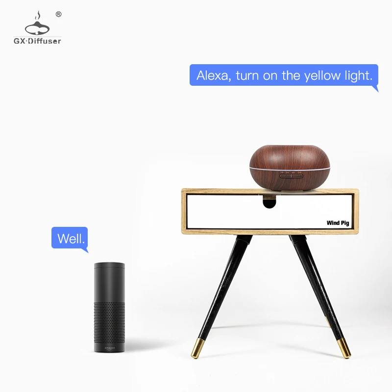 GX.Diffuser Smart WIFI ультразвуковой увлажнитель 300 мл ароматерапия диффузор Alexa